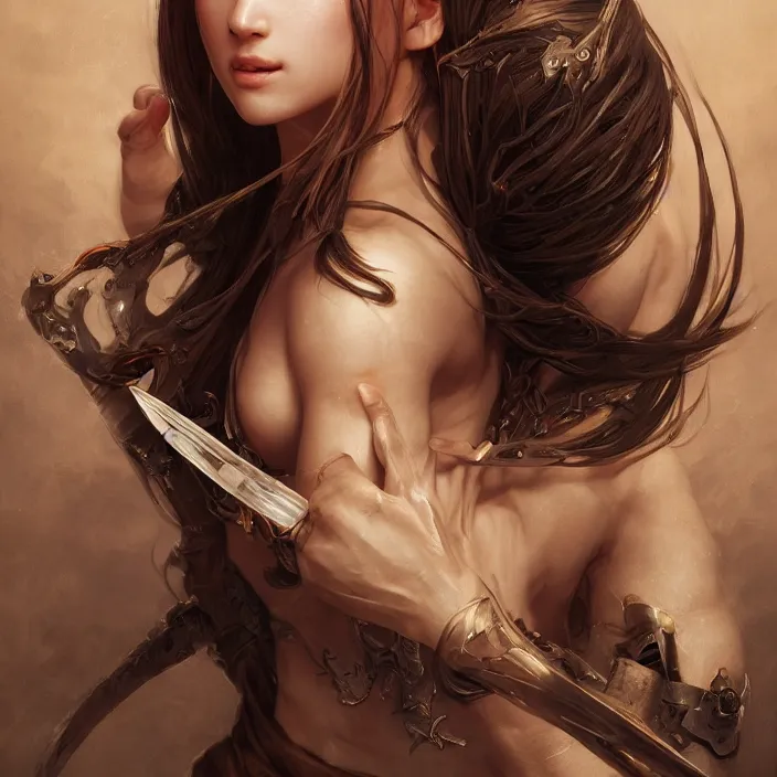 Image similar to a masterpiece ultrarealistic ultradetailed portrait of a very beautiful ninja girl, baroque renaissance. medium shot, intricate, elegant, by stanley artgerm lau, wlop, rossdraws, james jean, andrei riabovitchev, marc simonetti, light by julie bell, porcelain skin. global illumination. vfx