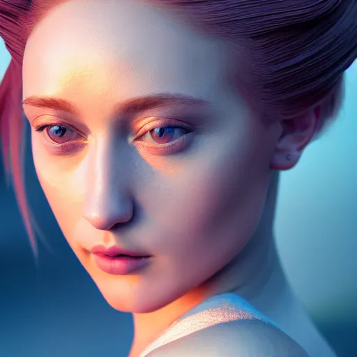 Prompt: photographic portrait of a stunningly beautiful renaissance female in soft dreamy light at sunset, contemporary fashion shoot, breathtaking, 8 k resolution, extremely detailed, beautiful, establishing shot, artistic, hyperrealistic, beautiful face, octane render