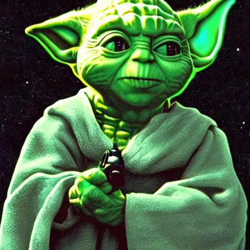 Image similar to joe rogan as yoda