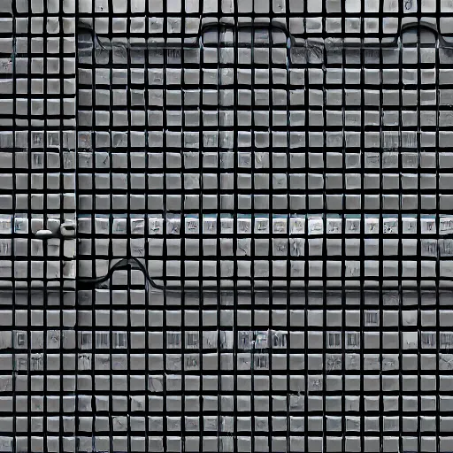 Image similar to 4 k large tiled retrofuturism brutalist door white black seamless texture, material, hip modern design, flat, pbr, hi - res