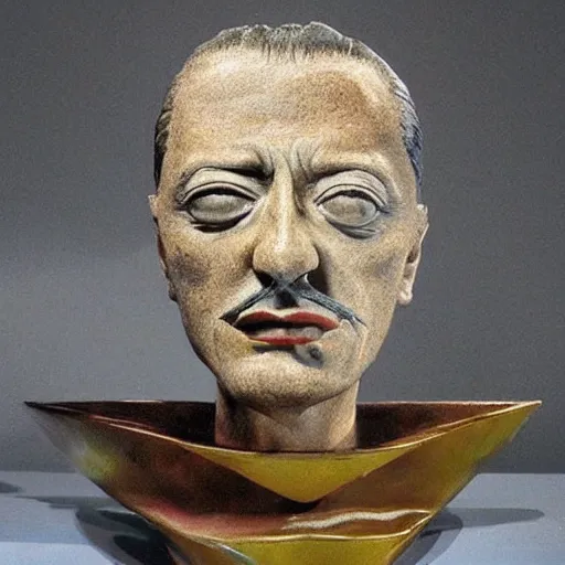 Image similar to Surrealist sculpture of Salvador Dali