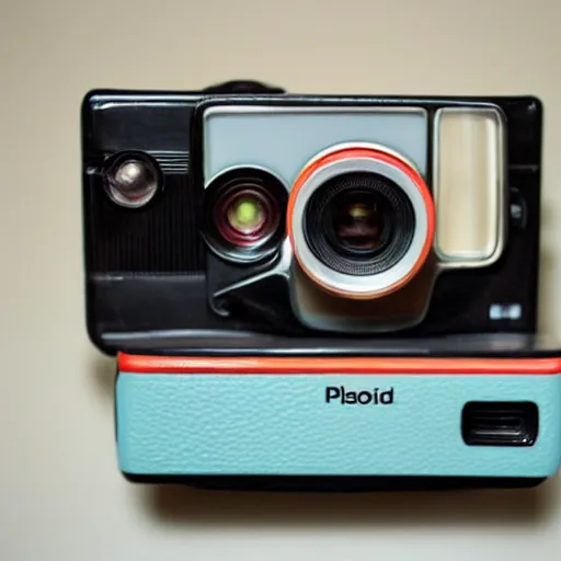 Prompt: vintage polaroid camera