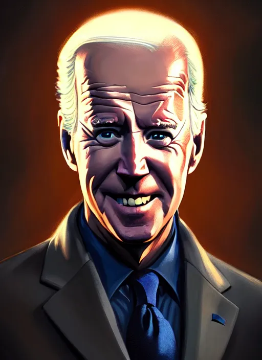 Image similar to portrait of joe biden as robin from batman, intricate, elegant, glowing lights, highly detailed, digital painting, artstation, concept art, sharp focus, illustration, art by wlop, mars ravelo and greg rutkowski