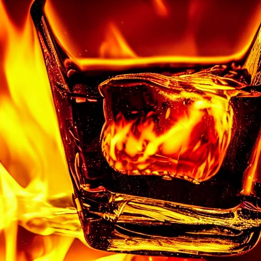 Image similar to photo of a burning ice cube