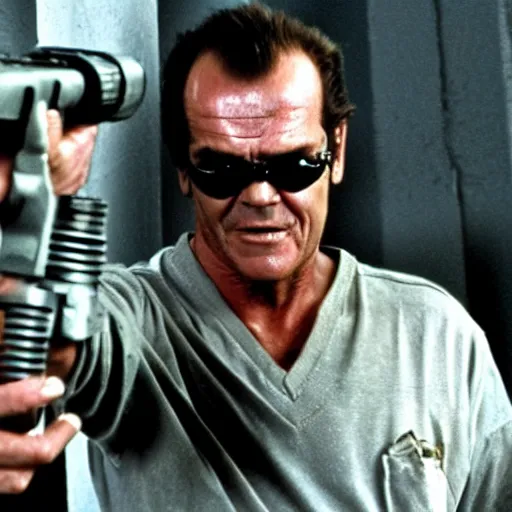 Prompt: Jack Nicholson as Terminator
