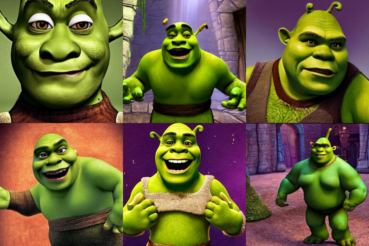 Prompt: Shrek starring in THE MASK