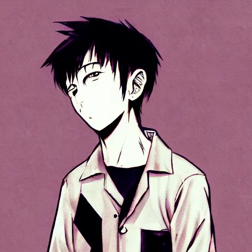 Prompt: a boy, punk outfit, cap, Junji hito, anime art, elegant, smooth, hd