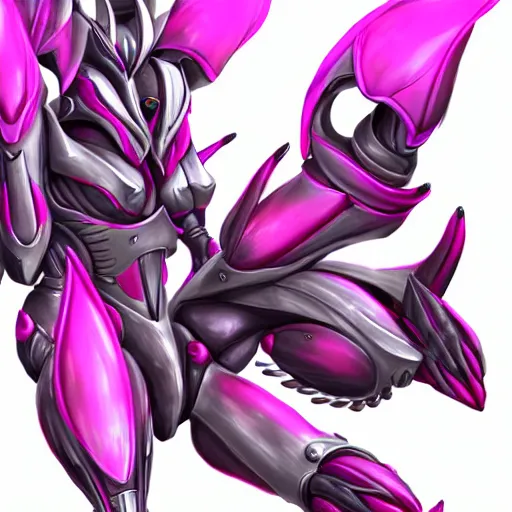 Image similar to very close up foot pov shot, detailed foot shot, feet art, furry paw pov, paw pov, dragon paw, paws, hyperdetailed elegant beautiful stunning hot anthropomorphic mecha female dragon, sharp silver armor fuchsia skin, showing high quality hyperdetailed paws mecha dragon feet at camera, sharp claws, warframe fanart, furaffinity, deviantart