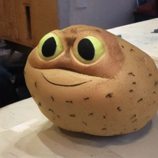 Image similar to pepe as potato