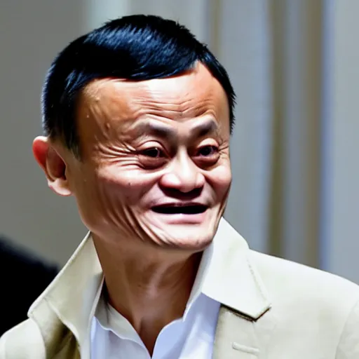 Image similar to jack ma tiny face photo portrait