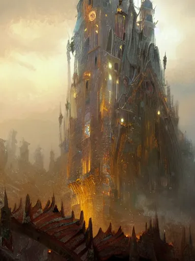 Prompt: tower been demolished striked by lightning. been hit by thunder. intricate, elegant, highly detailed, digital painting, artstation, concept art, sharp focus, illustration, by justin gerard and artgerm, 8 k