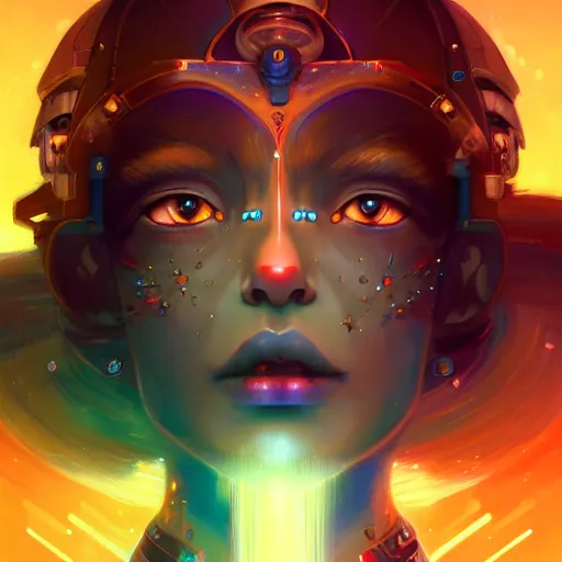 Prompt: portrait of a nubile cybernetic shiva, art by pete mohrbacher and guweiz and ilya kuvshinov, digital art, highly detailed, intricate, sci - fi, sharp focus, trending on artstation hq, deviantart, unreal engine 5, 4 k uhd image