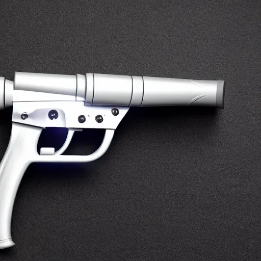 Image similar to electric plasma rifle manufactured by apple