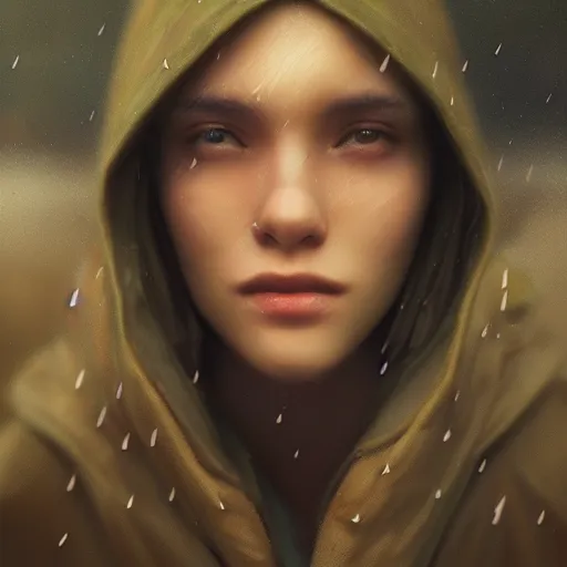 Image similar to lufi in real life, face centered portrait, Confident, fog, rain, volumetric lighting, beautiful, golden hour, sharp focus, ultra detailed, cgsociety by Leesha Hannigan, Ross Tran, Thierry Doizon, Kai Carpenter,Ignacio Fernández Ríos