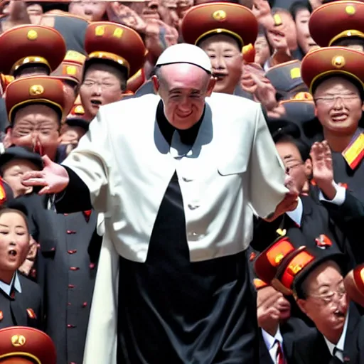 Image similar to north korean pope francis,