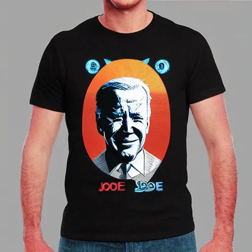 Prompt: joe biden with naruto t - shirt design, concept art, trending on artstation,