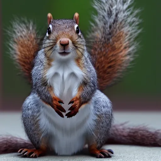 Prompt: donald!!!! trump!!!! as a squirrel, cinematic, hyper realistic, 8 k render