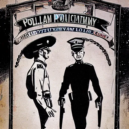 Prompt: policeman lobotomy