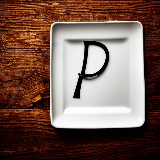 Image similar to plate with a letter like'0 ', photography