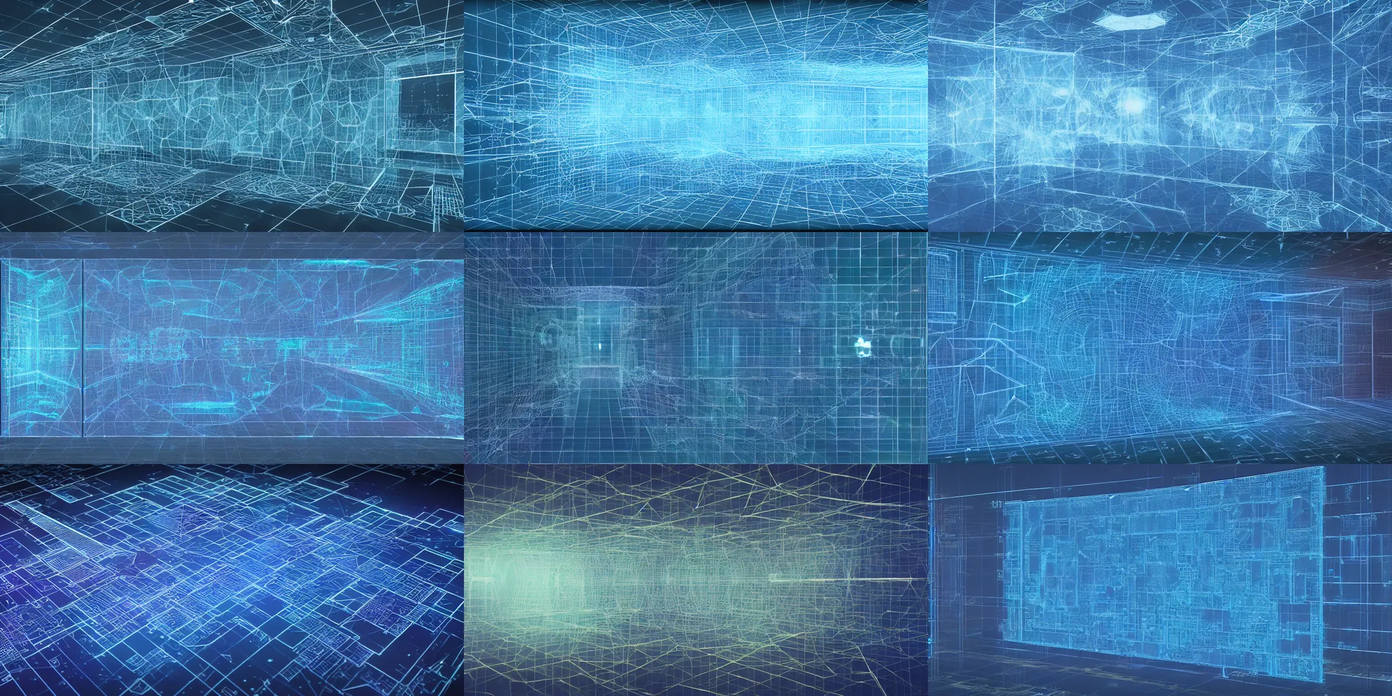 Prompt: a hologram blueprint data visualization on a clear screen, highly detailed, 8k, schematic, octane rendering, ornate