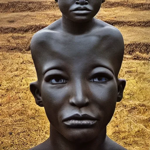 Prompt: human sculpture by Anna Rubincam, masterpiece