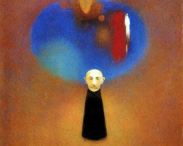 Image similar to Void of the soul. Odilon Redon. Dali.