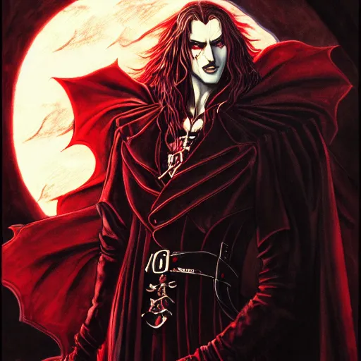 Dracula - Castlevania Anime - Digital Portrait by dstokesart on DeviantArt