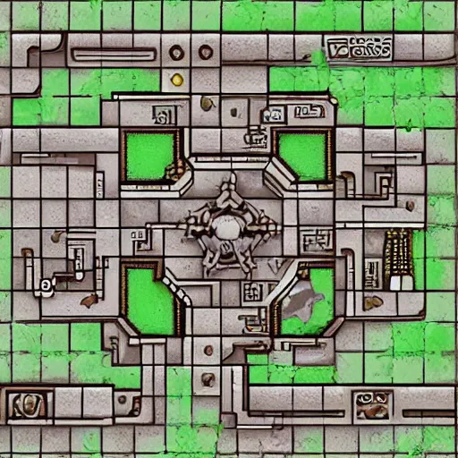 Image similar to tiled ttrpg dungeon map