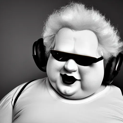 Image similar to obese Ronald Mcdonald wearing a headset yelling at his monitor while playing WoW highly detailed wide angle lens 10:9 aspect ration award winning photography by David Lynch esoteric erasure head