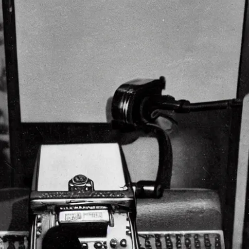 Prompt: picture of an iphone from the year [ 1 9 5 0 ].