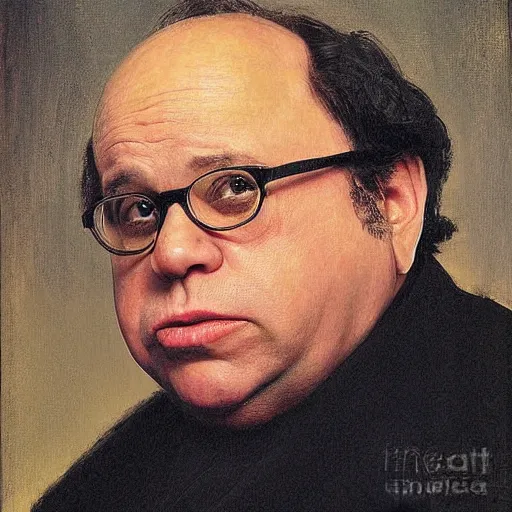 Image similar to danny davito frank reynolds movie actor photograph, portrait, famous painting, by ilya repin