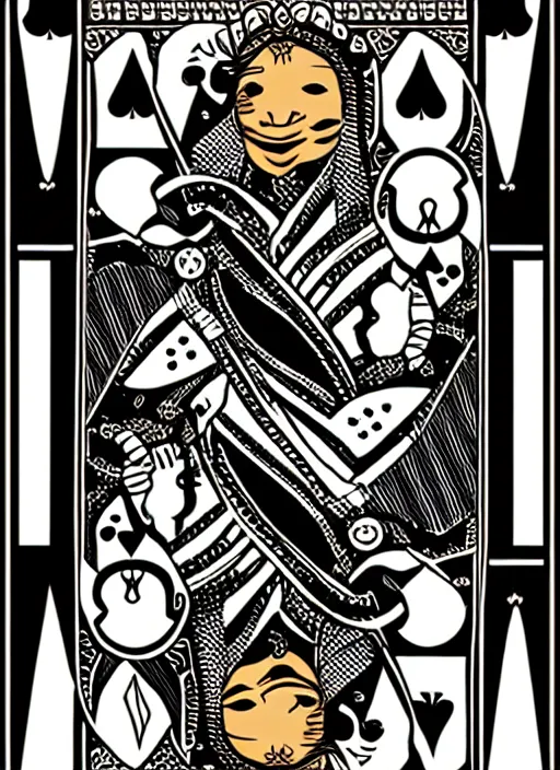 Prompt: queen of spades playing card in the style of marvel
