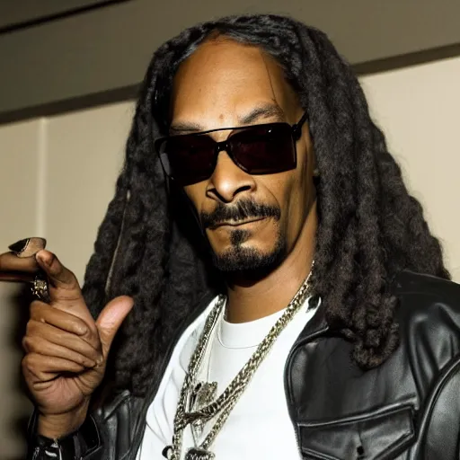 Image similar to Snoop dog in Sons of anarchy very detail4K quality super realistic