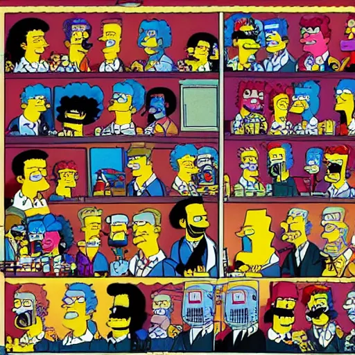 Prompt: simpsons merchandise,