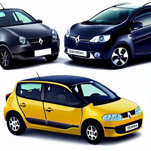 Prompt: evolution of Renault cars from 1910 to 2010, 5 steps