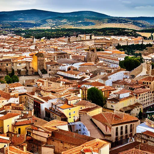 Image similar to city of zamora in spain, futuristic, high quality photo