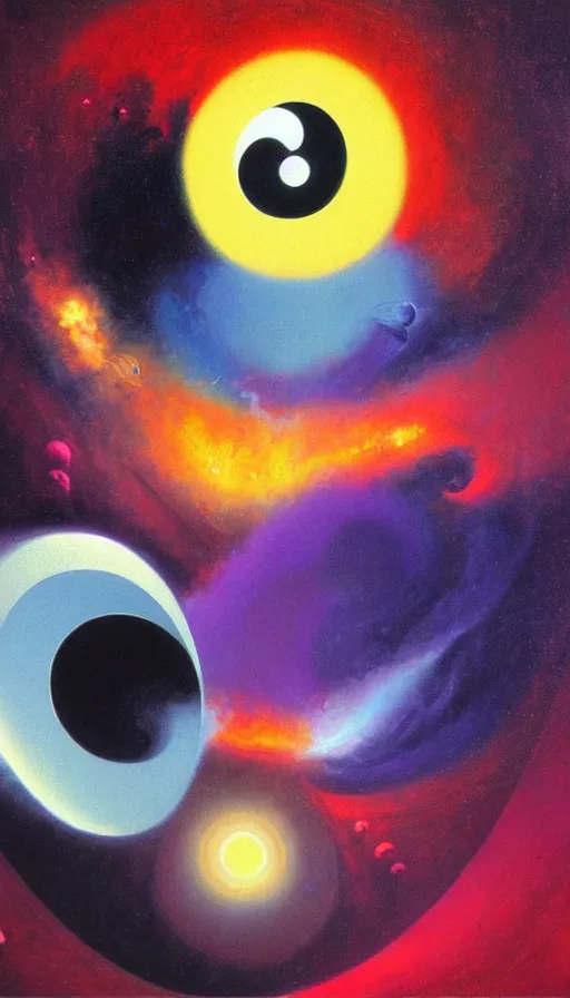 Prompt: Abstract representation of ying Yang concept, by PAUL LEHR ,