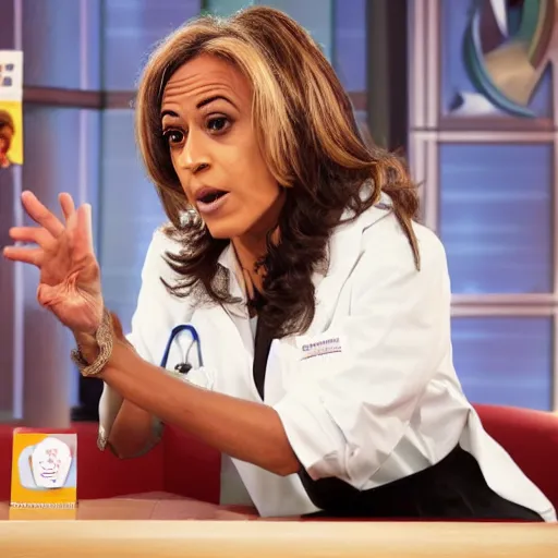 Prompt: kamala as dr oz