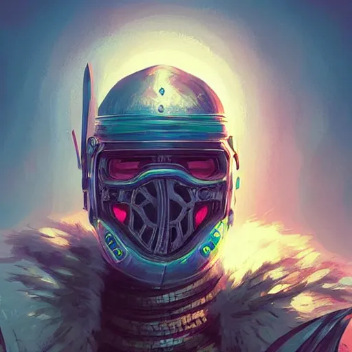 Image similar to cyberpunk viking helmet mask warrior goddess robot ninja fantasy, art gta 5 cover, official fanart behance hd artstation by jesper ejsing, by rhads, makoto shinkai and lois van baarle, ilya kuvshinov, ossdraws