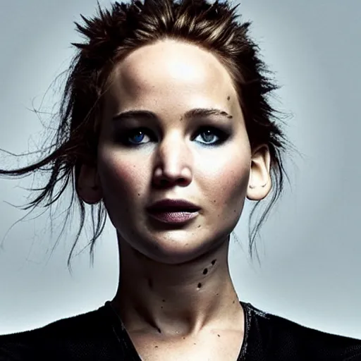 Image similar to Promo picture of Jennifer Lawrence as Lyla Durden Fight Club remake (2029)