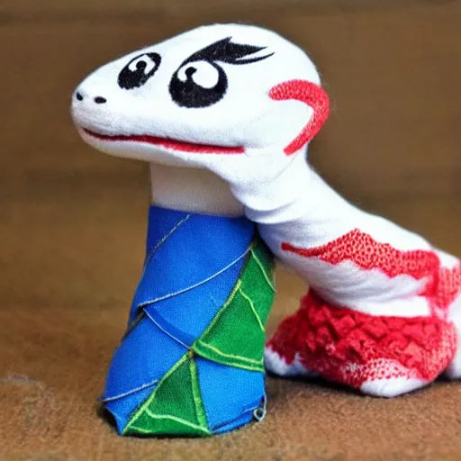 Image similar to adorable dragon sewing a sock in the style of how to train your dragon