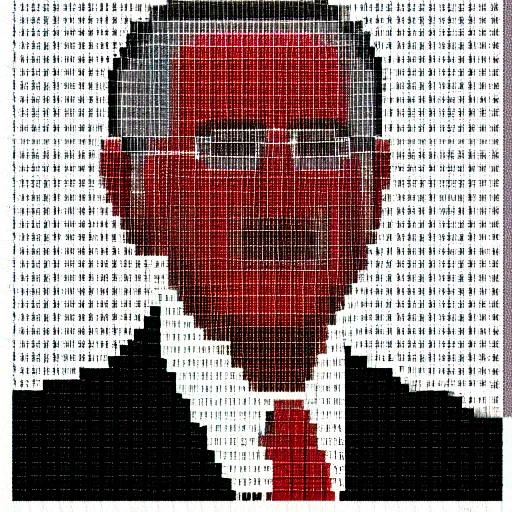 Image similar to George Bush pixel art