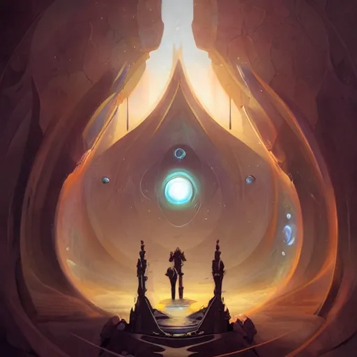 Prompt: stargate by peter mohrbacher