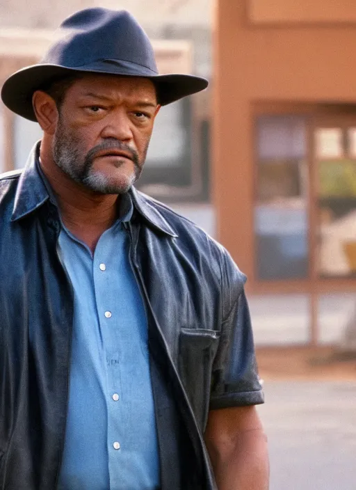 Image similar to film still of Laurence Fishburne as Roger Murthaugh in Lethal Weapon, 4k