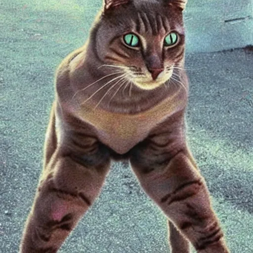 Image similar to muscular cat