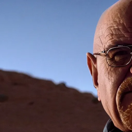 Image similar to danny devito as walter white in breaking bad 4 k, epic, cinematic, focus, movie still, fantasy, serious, extreme detail, atmospheric, dark colour, sharp focus