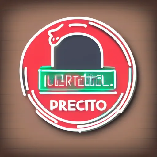 Image similar to neon professor logo , vector illustration