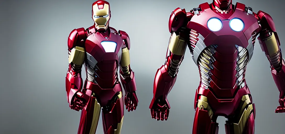 Image similar to a very high resolution image of ironman. from an episode of the office. photorealistic, photography