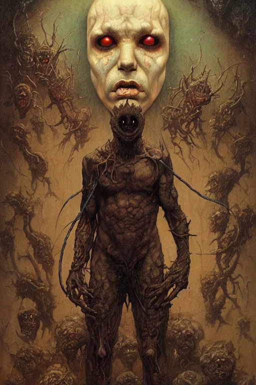 Image similar to portrait of jason friday 1 3 th in the style of wayne barlowe, gustav moreau, peter mohrbacher, bussiere, roberto ferri, santiago caruso, luis ricardo falero, austin osman spare