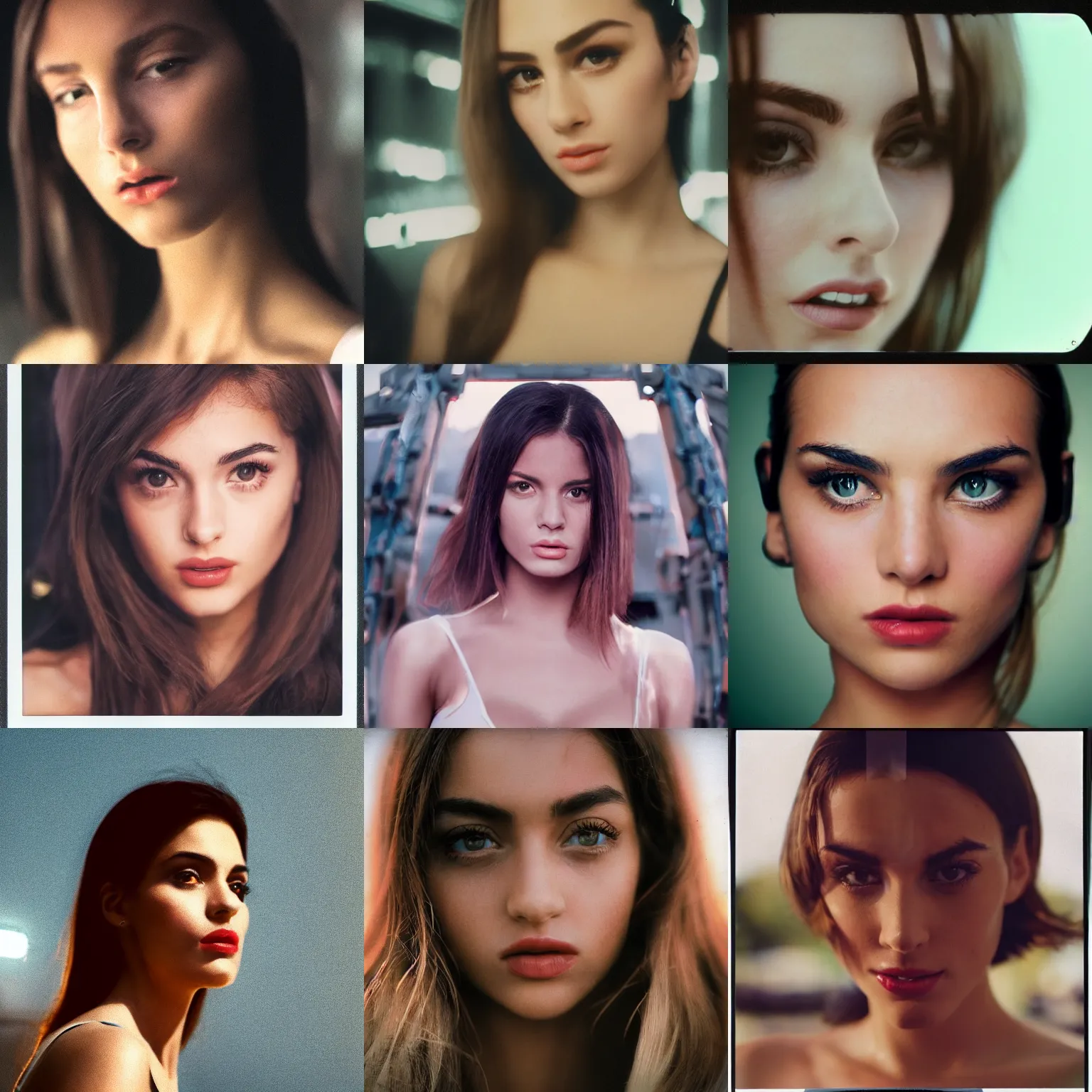 Prompt: Worksafe,8K HD incredible dynamic movie shot,very close-up face of young beautiful gorgeous italian woman who is an AV idol.High budget Hollywood movie.At Behance and Instagram,taken with polaroid kodak portra.Photoshop,Adobe After Effects